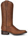 Image #2 - Circle G Women's Embroidered Leather Western Boots - Broad Square Toe, Tan, hi-res