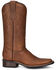 Image #2 - Circle G Women's Embroidered Leather Western Boots - Broad Square Toe , Tan, hi-res