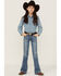 Image #1 - Rock & Roll Denim Girls' Pocket Bootcut Jeans, Blue, hi-res