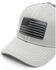 Cody James Men's Gray Flag Patch Mesh Back Ball Cap , Grey, hi-res