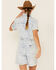 Image #3 - Lee Women's Acid Wash Denim Short Unionall Romper, Blue, hi-res