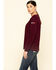 Image #3 - Ariat Women's Malbec FR AC Long Sleeves T-Shirt, Red, hi-res