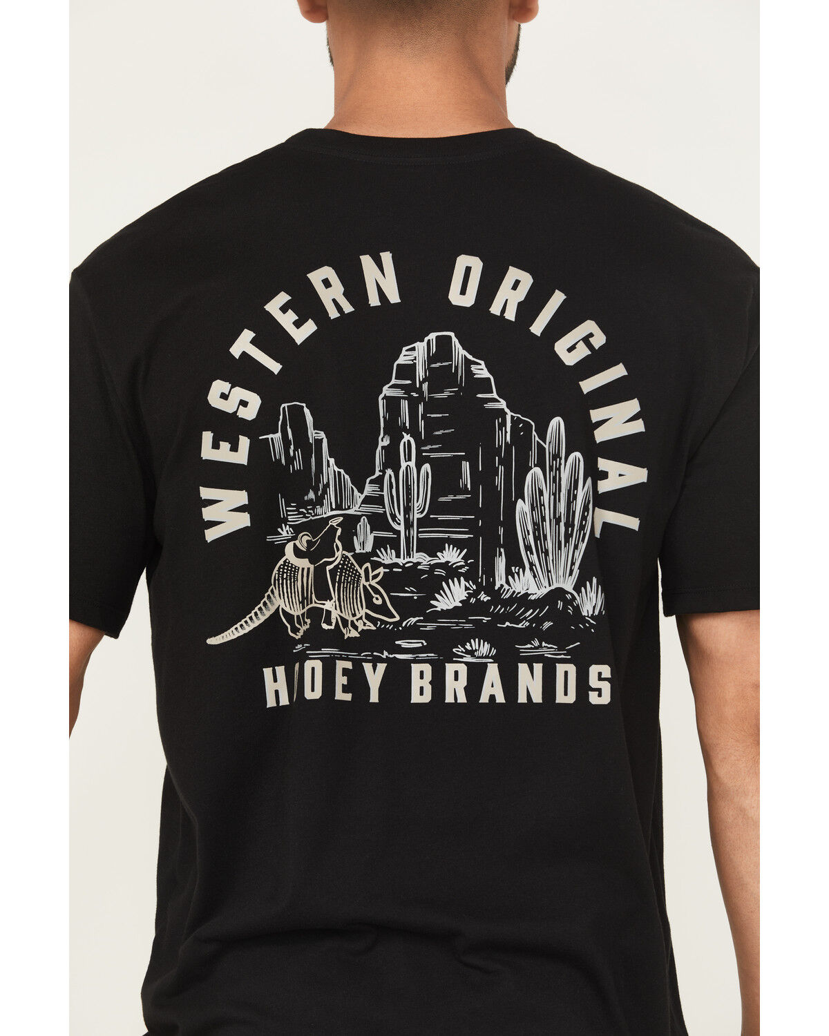 Image #3 - Hooey Men's Desert Dillo Short Sleeve Graphic T-Shirt, Black, hi-res