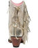Junk Gypsy Women's Spirit Animal Ombre Fringe Western Fashion Booties - Snip Toe , Gold, hi-res