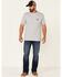 Moonshine Spirt Men's Grey Shine On 76 Graphic Short Sleeve T-Shirt , Grey, hi-res