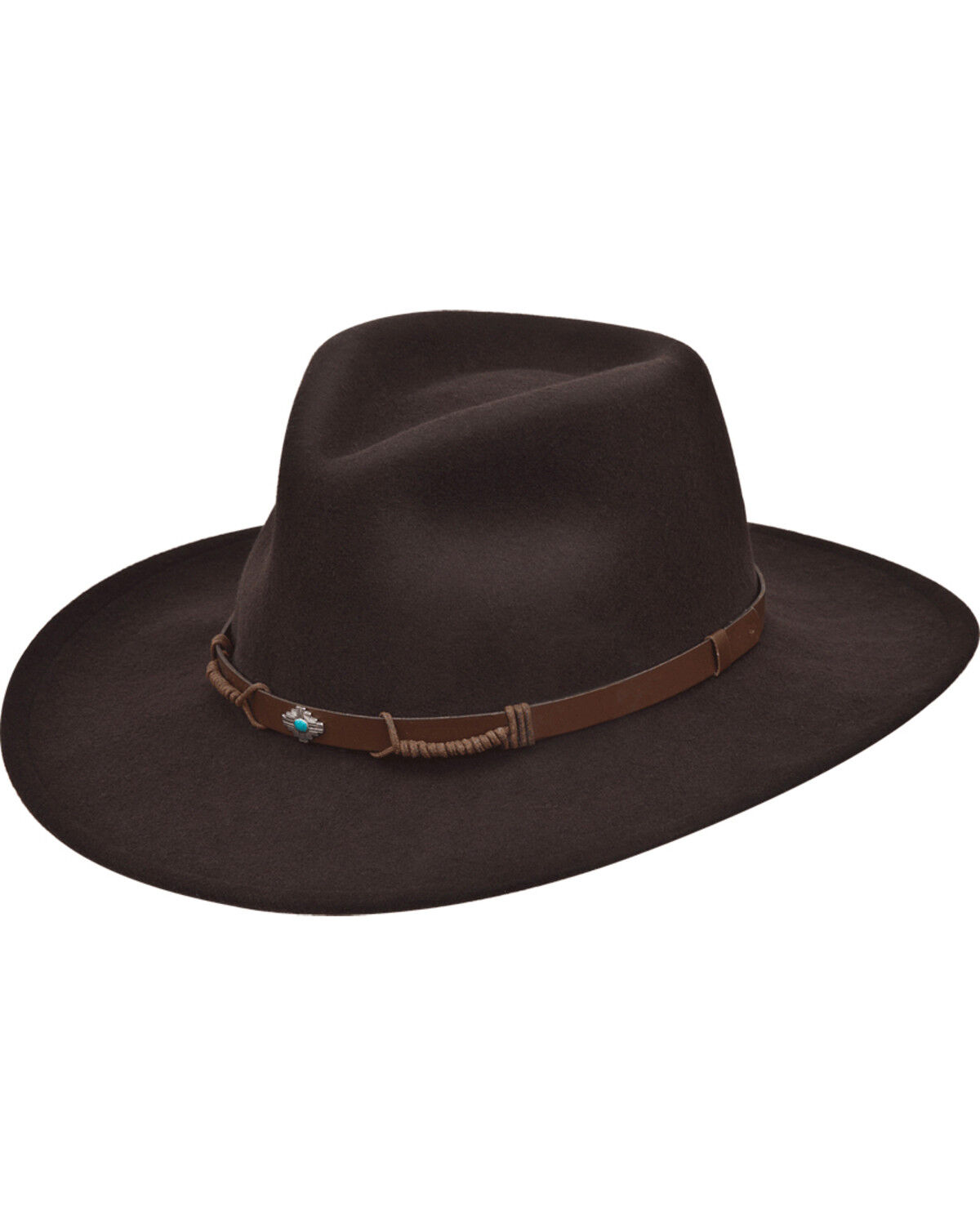 Image #1 - Black Creek Men's Crushable Felt Western Fashion Hat, Dark Brown, hi-res