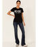 ACDC Women's Back In Black Logo Short Sleeve Tee , Black, hi-res