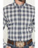 Image #3 - Cody James Men's Tennessee Trail Plaid Print Long Sleeve Button-Down Stretch Western Shirt, Blue, hi-res