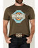 Image #3 - Rock & Roll Denim Men's Southwestern Print Logo Short Sleeve Graphic T-Shirt, Forest Green, hi-res