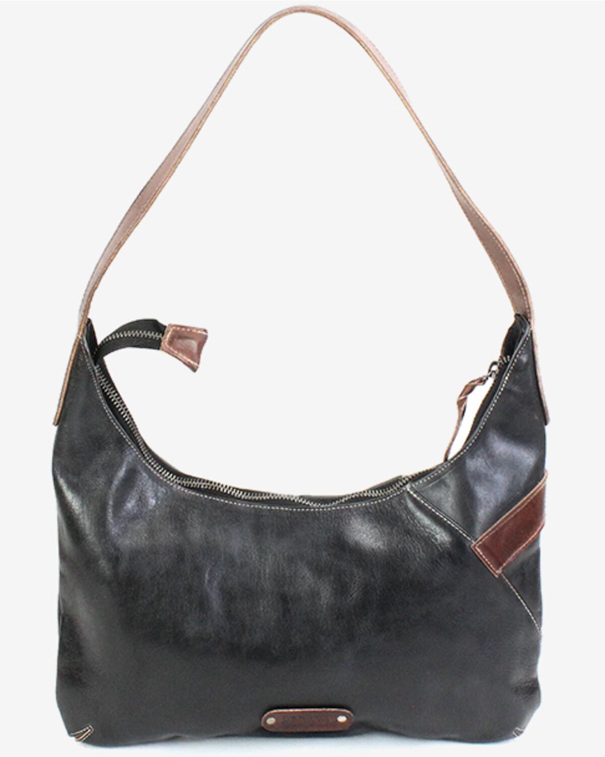 Image #2 - Bed Stu Women's Seemly Compact Buckle Detail Bag, Black, hi-res