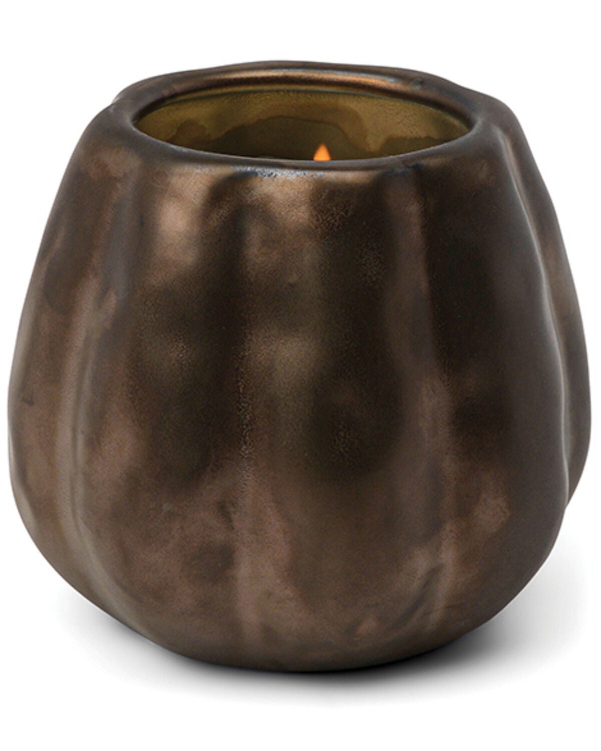 Paddywax 9oz Bronze Metallic Pumpkin Spice Candle, Dark Brown, hi-res