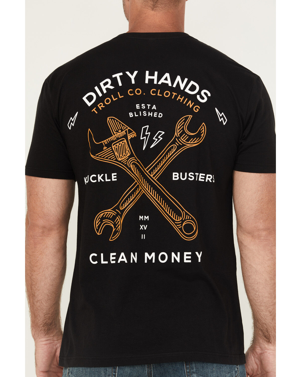 Image #5 - Troll Co Men's Twisting Wrenches Short Sleeve Graphic T-Shirt, Black, hi-res