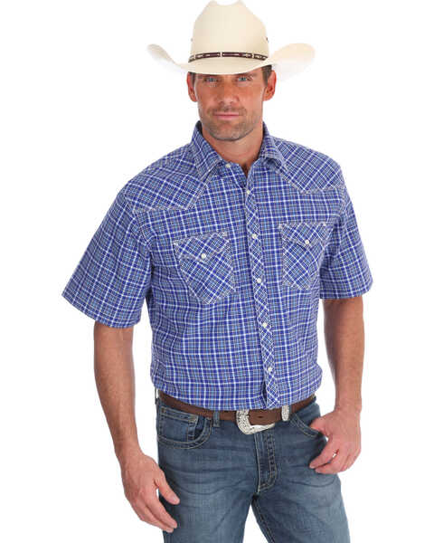 Image #1 - Wrangler 20X Men's Competition Advanced Comfort Short Sleeve Western Shirt , , hi-res