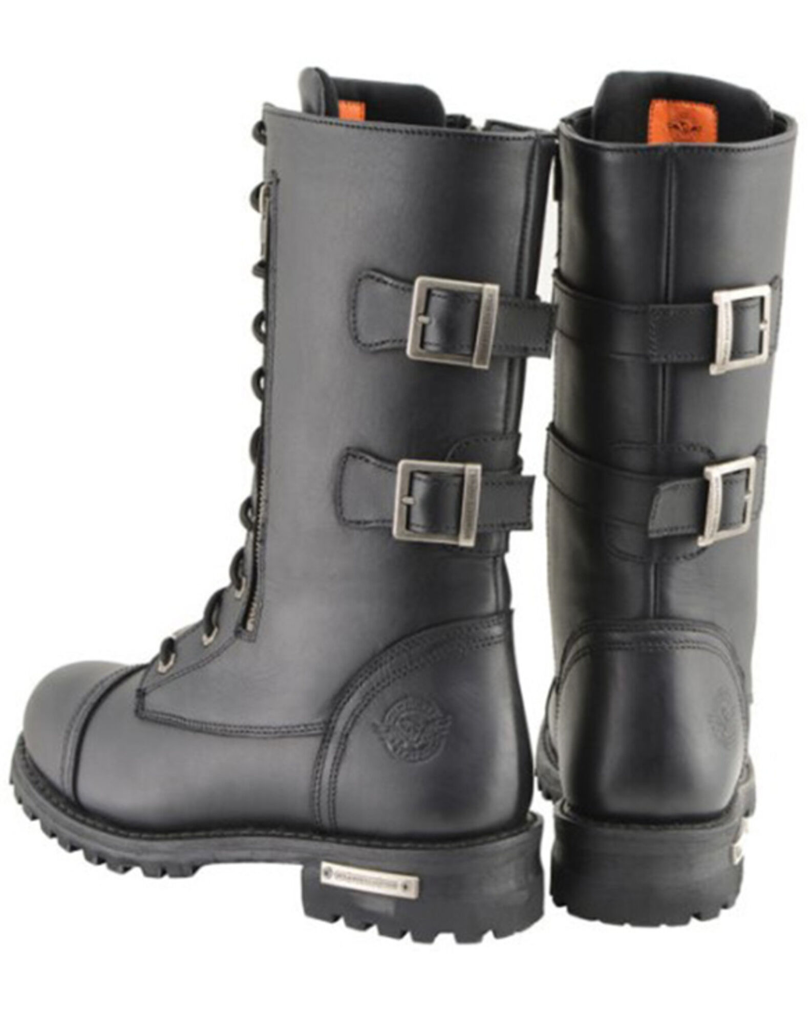 Lace up engineer boots deals