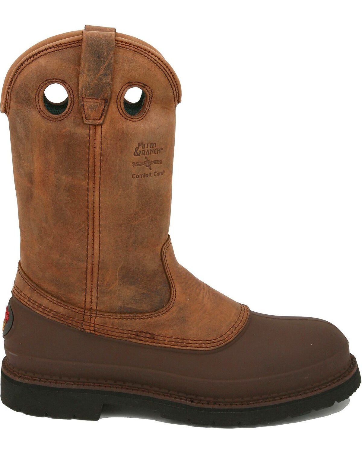 Image #10 - Georgia Boot Men's Mud Dog Pull On Work Boots - Soft Toe, Tan, hi-res