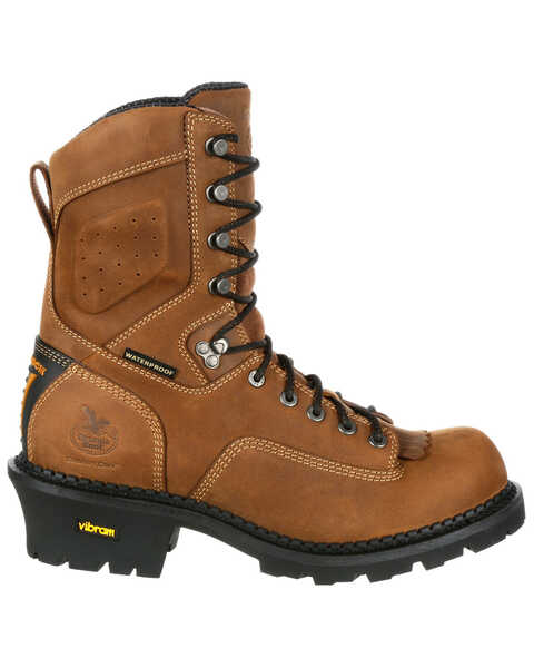 Image #2 - Georgia Boot Men's Comfort Core Waterproof Logger Boots - Composite Toe, Brown, hi-res