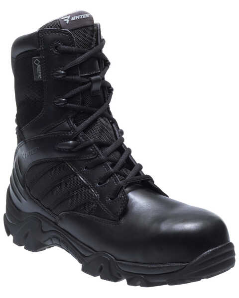 Bates Men's GX-8 Waterproof Work Boots - Composite Toe, Black, hi-res