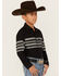 Image #2 - Roper Boys' Border Stripe Long Sleeve Snap Western Shirt, , hi-res