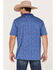 Image #4 - RANK 45® Men's Daylight Solid Short Sleeve Polo Shirt , Blue, hi-res
