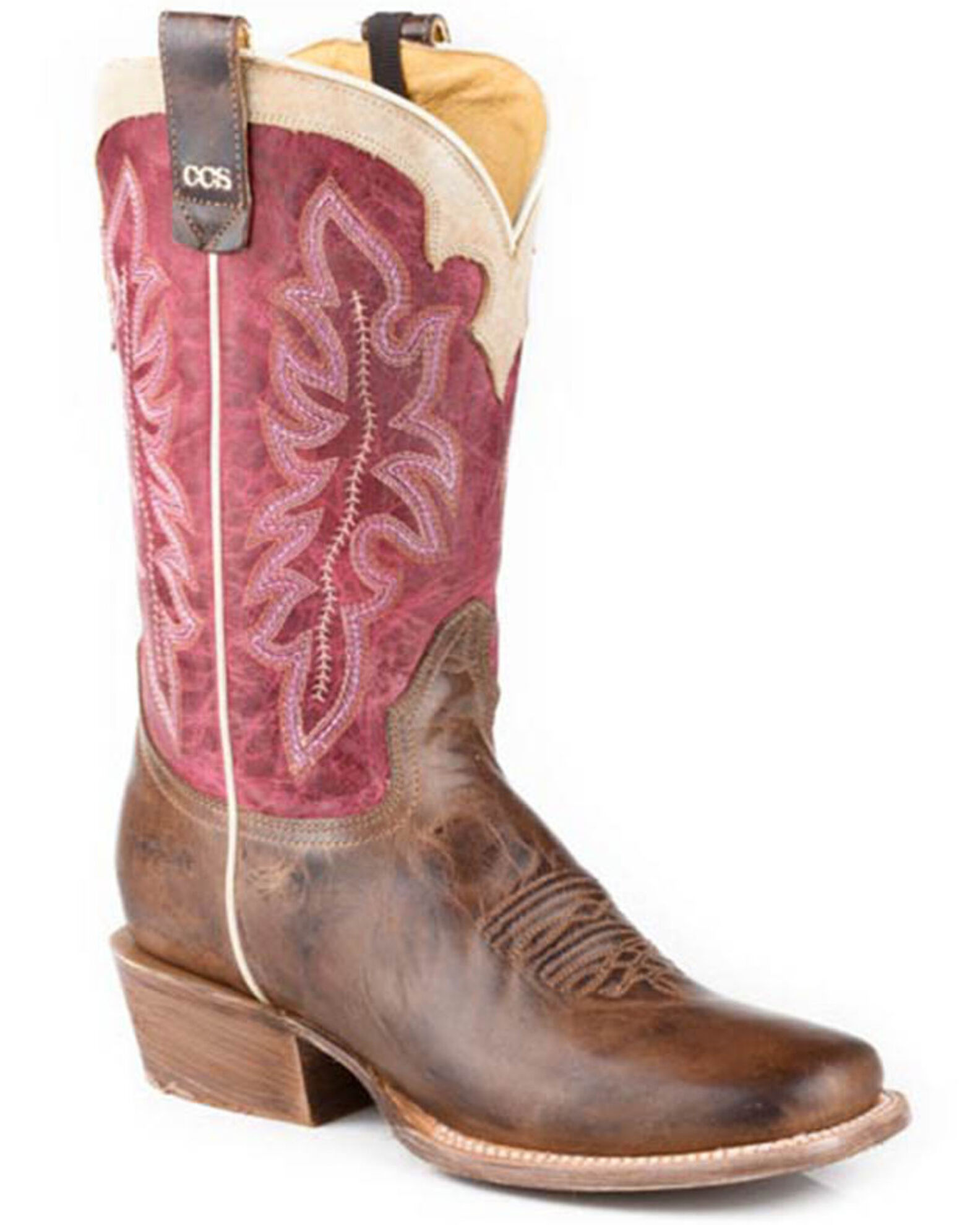 Roper Women s Ride Em Cowgirl Concealed Carry Western Boots Square Toe Sheplers