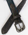 Moonshine Spirit Men's Two Tone Storm Embroidered Western Belt, Black, hi-res