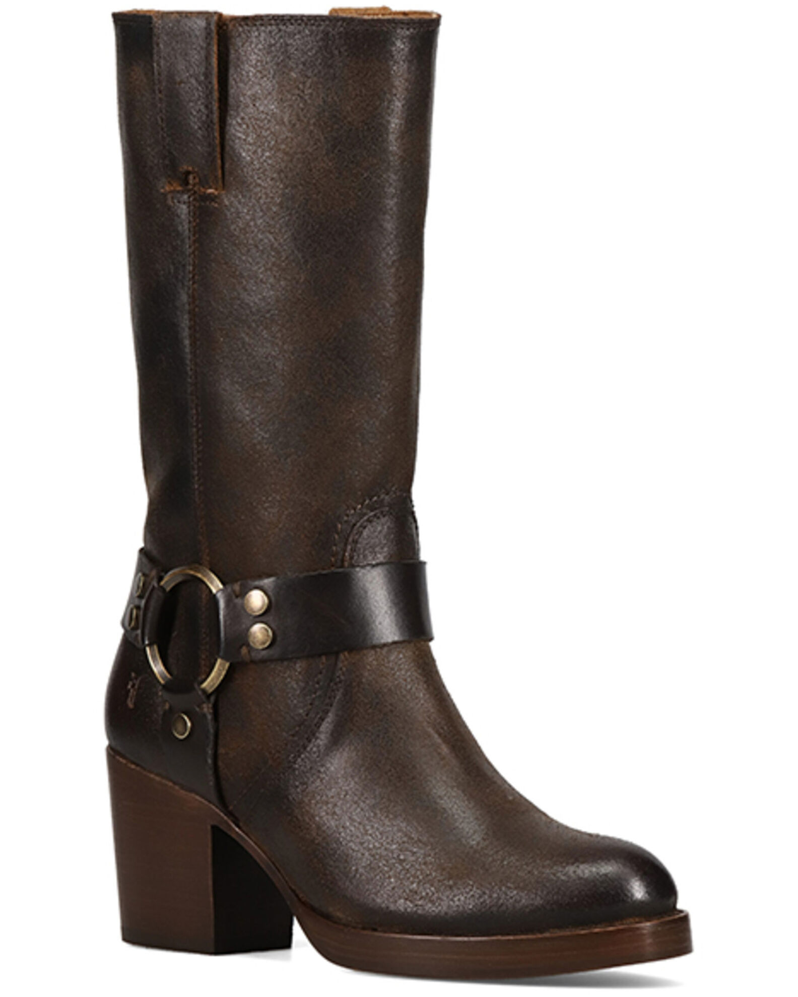 Round toe harness boots shop