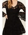 Image #3 - Scully Women's Lace Crochet Long Bell Sleeve Mini Dress, Black, hi-res