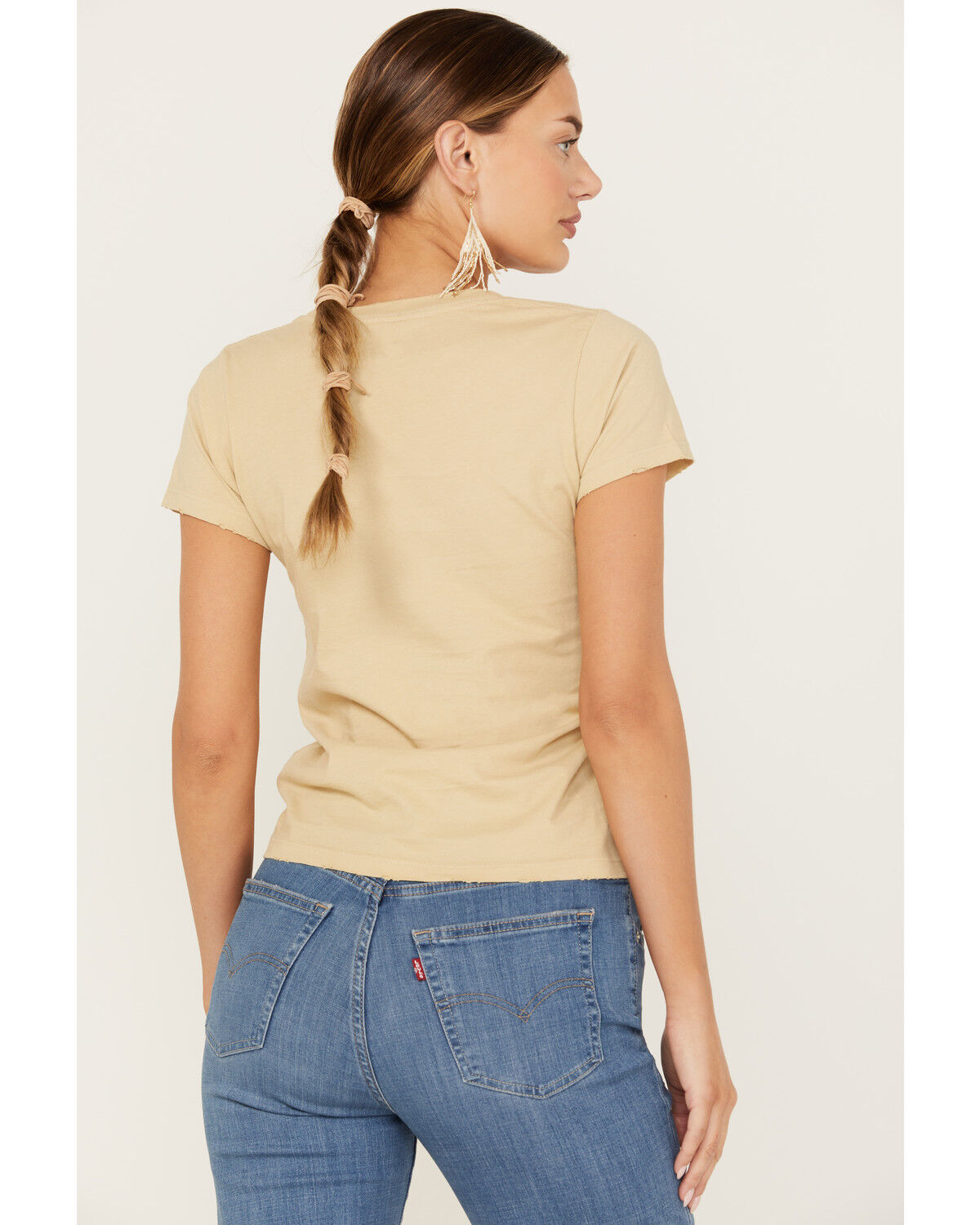Image #4 - Bandit Women's Cowboys Brand Short Sleeve Graphic Tee, Tan, hi-res