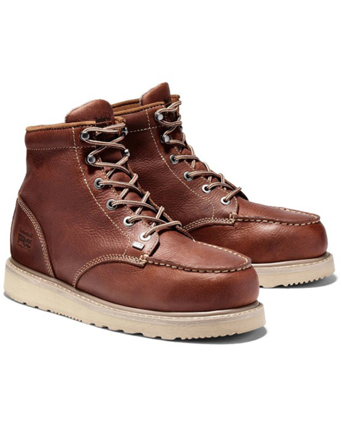 Image #1 - Timberland PRO Men's 6" Barstow Work Boots - Alloy Toe, Tan, hi-res