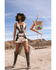 Boot Barn x Understated Leather Women's Sundown Shorts, Cream/black, hi-res