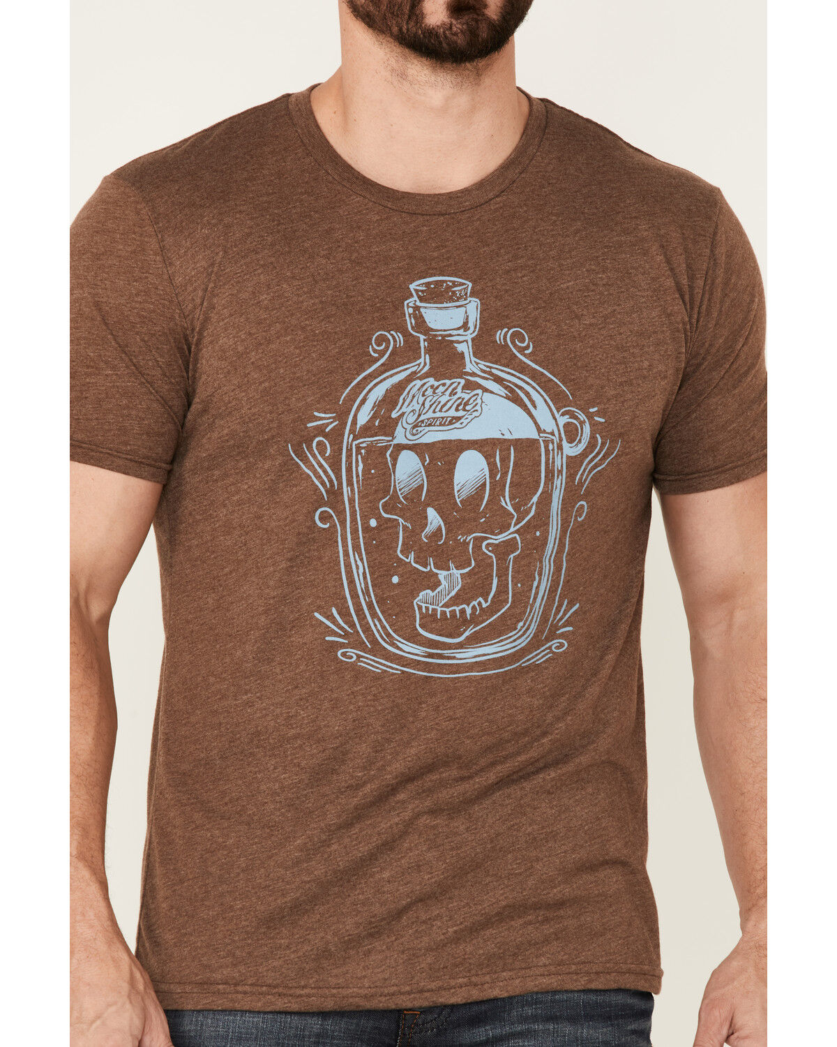 Image #3 - Moonshine Spirit Men's Heather Brown Jug Head Graphic Short Sleeve T-Shirt, , hi-res