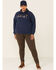 Image #2 - Ariat Women's Serape Logo Hoodie Sweatshirt - Plus, Navy, hi-res