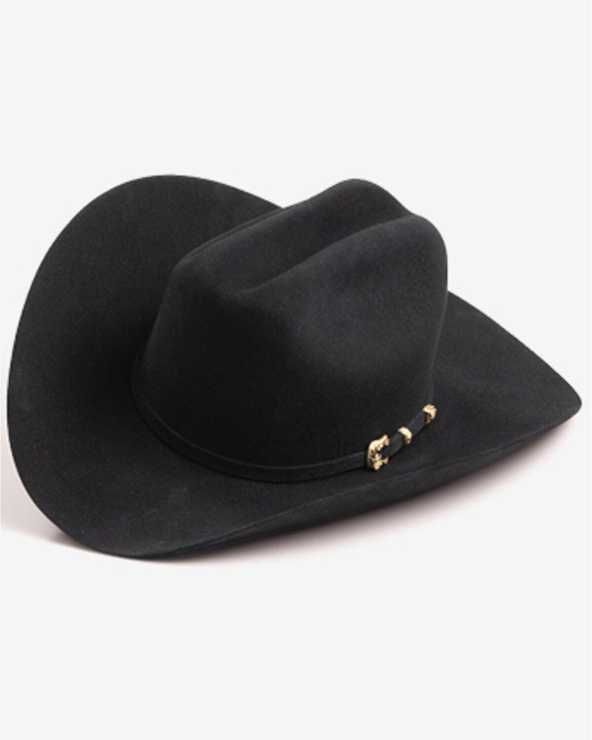 Larry Mahan Opulento 30X Felt Cowboy Hat, Black, hi-res