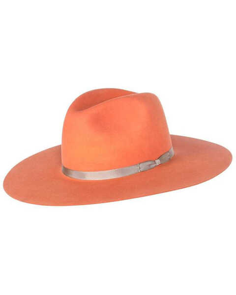 Image #1 - Rodeo King Women's K9 Tracker Felt Western Fashion Hat , Coral, hi-res