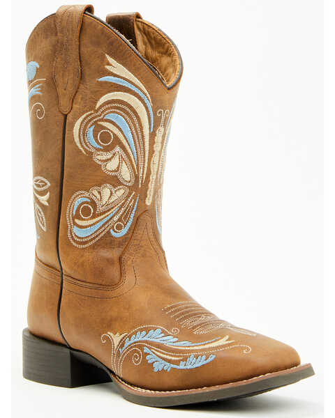 Image #1 - Shyanne Women's Nikki Performance Western Boots - Square Toe , Brown, hi-res