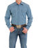 Cinch Men's Multi Long Sleeve Western Snap Shirt, Blue, hi-res