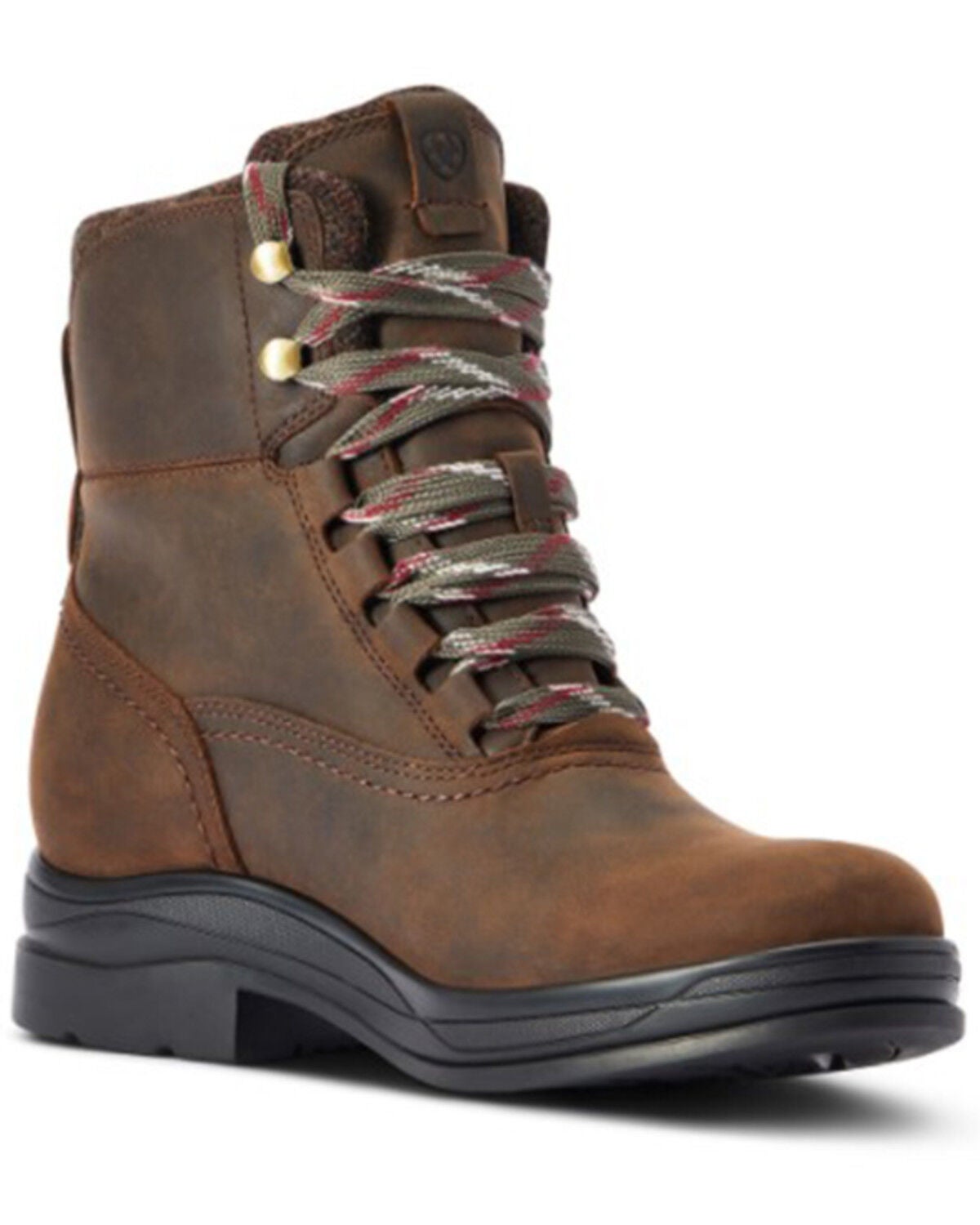 Ariat Women's Harper Waterproof Lace-Up English Riding Boots - Round Toe, Brown, hi-res