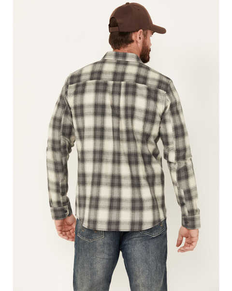 Image #4 - Brothers and Sons Men's Stewart Everyday Plaid Print Long Sleeve Button Down Flannel Shirt, Grey, hi-res