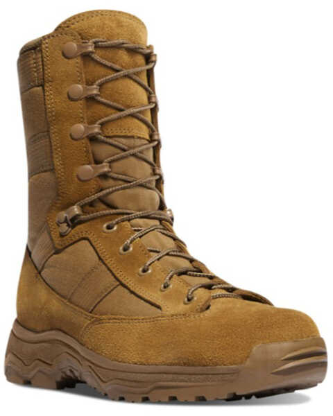 Danner Men's Reckoning 8" Coyote Hot Lace-Up Boots - Round Toe, Brown, hi-res