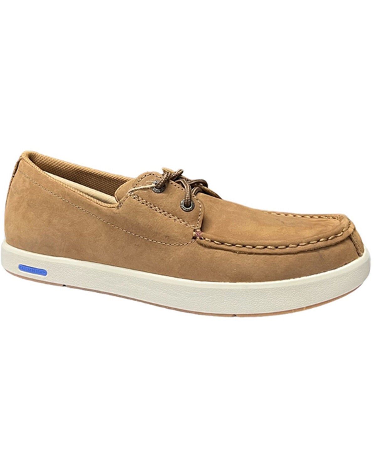 Twisted X Men's UltraLite X&trade; Boat Shoes - Moc Toe, Tan, hi-res
