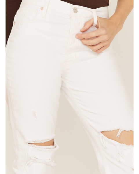 Image #2 - Free People Women's Tapered Baggy Boyfriend Jeans, White, hi-res