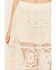 Image #4 - POL Women's Floral Crochet Maxi Skirt, Natural, hi-res