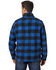 Wrangler Men's Plaid Sherpa 1/4 Zip Pullover , Blue, hi-res