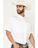 Image #2 - Ariat Men's VentTEK Solid Short Sleeve Button-Down Western Shirt, White, hi-res