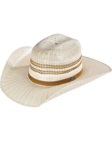 Justin Kids' Barrel Jr Straw Cowboy Hat , Ivory, hi-res