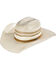 Image #1 - Justin Kids' Barrel Jr Straw Cowboy Hat , Ivory, hi-res
