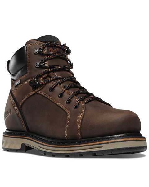 Image #1 - Danner Men's Steel Yard Work Boots - Steel Toe, Brown, hi-res