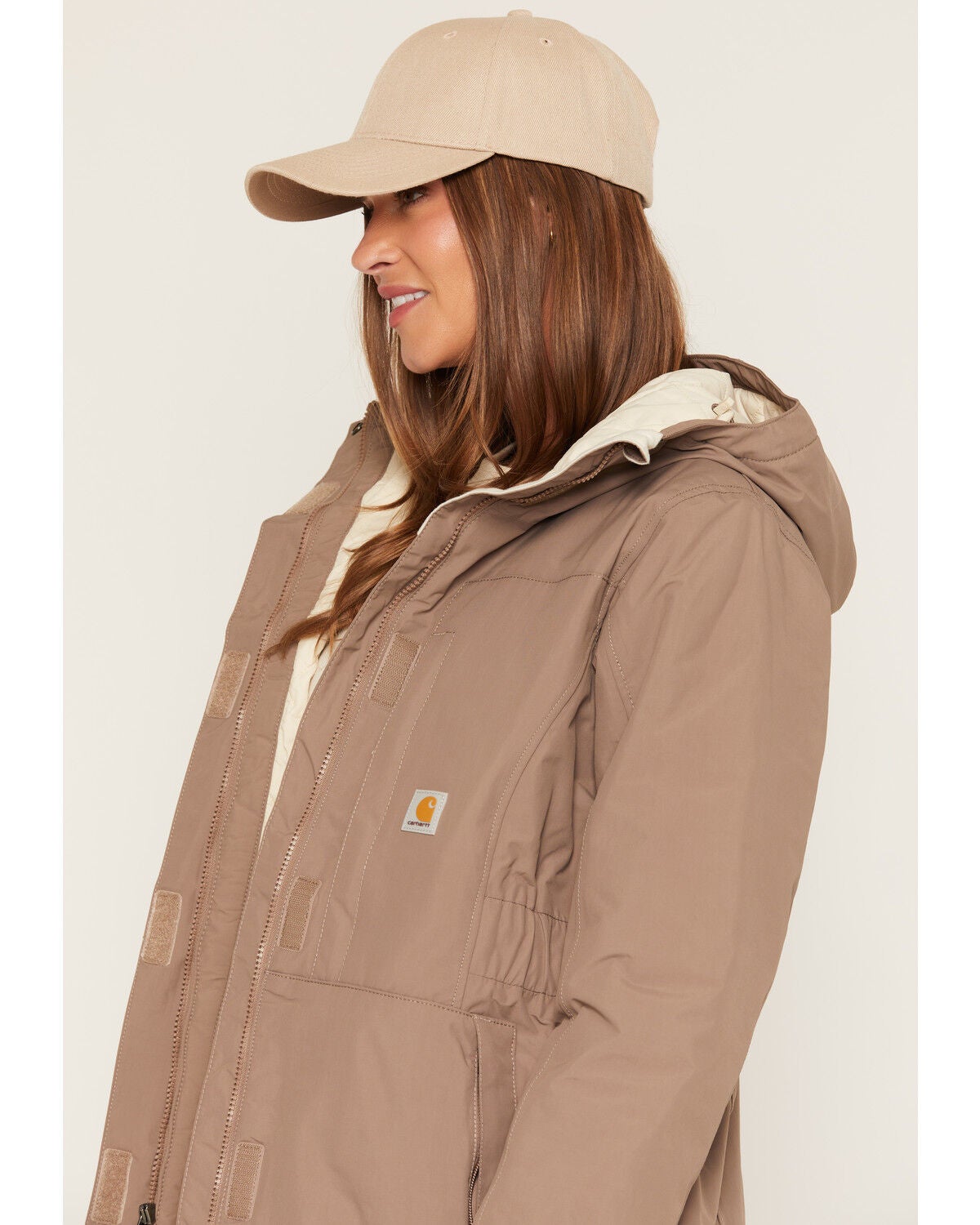 Image #2 - Carhartt Women's Rainer Coat, Brown, hi-res