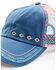 Image #2 - Catchfly Women's Southwestern Print Ponytail Ball Cap, Blue, hi-res