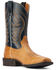 Image #1 - Ariat Men's Reckoning Smooth Quill Ostrich Exotic Western Boots - Broad Square Toe, Brown, hi-res